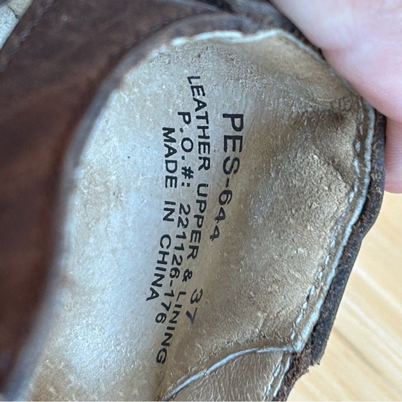 NWOT Alegria Pesca Fisherman Brown Leather Sandals with Black Sole - Picture 10 of 13